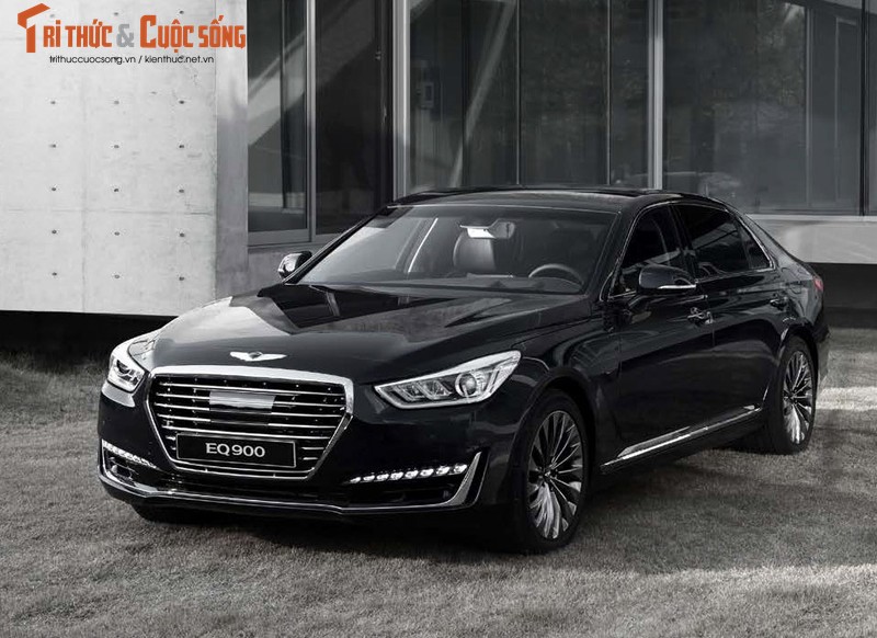 Sedan hang sang Hyndai Genesis G90 xuat hien tai Ha Noi-Hinh-5